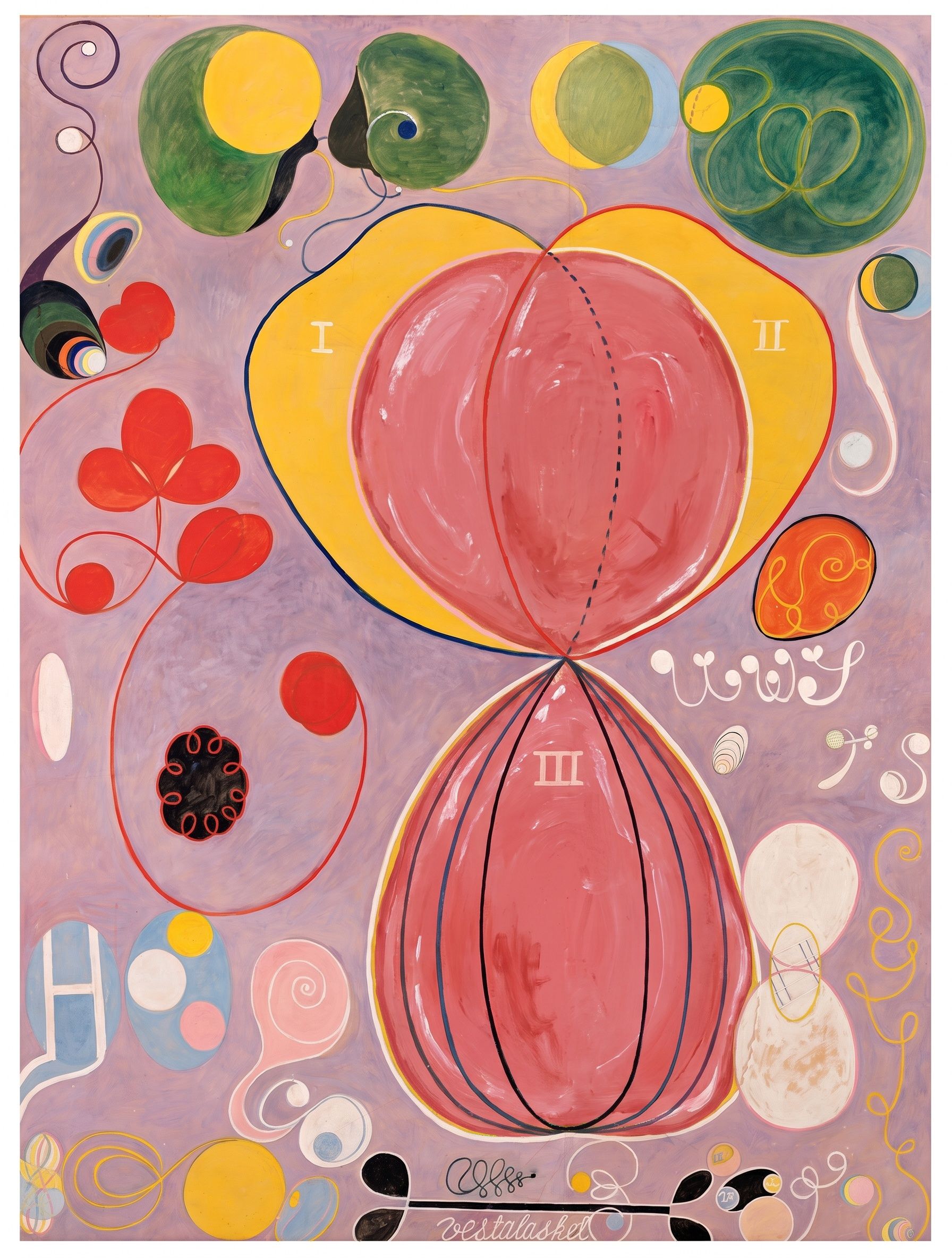 The Ten Largest, No. 7, after Hilma af Klint, 1907