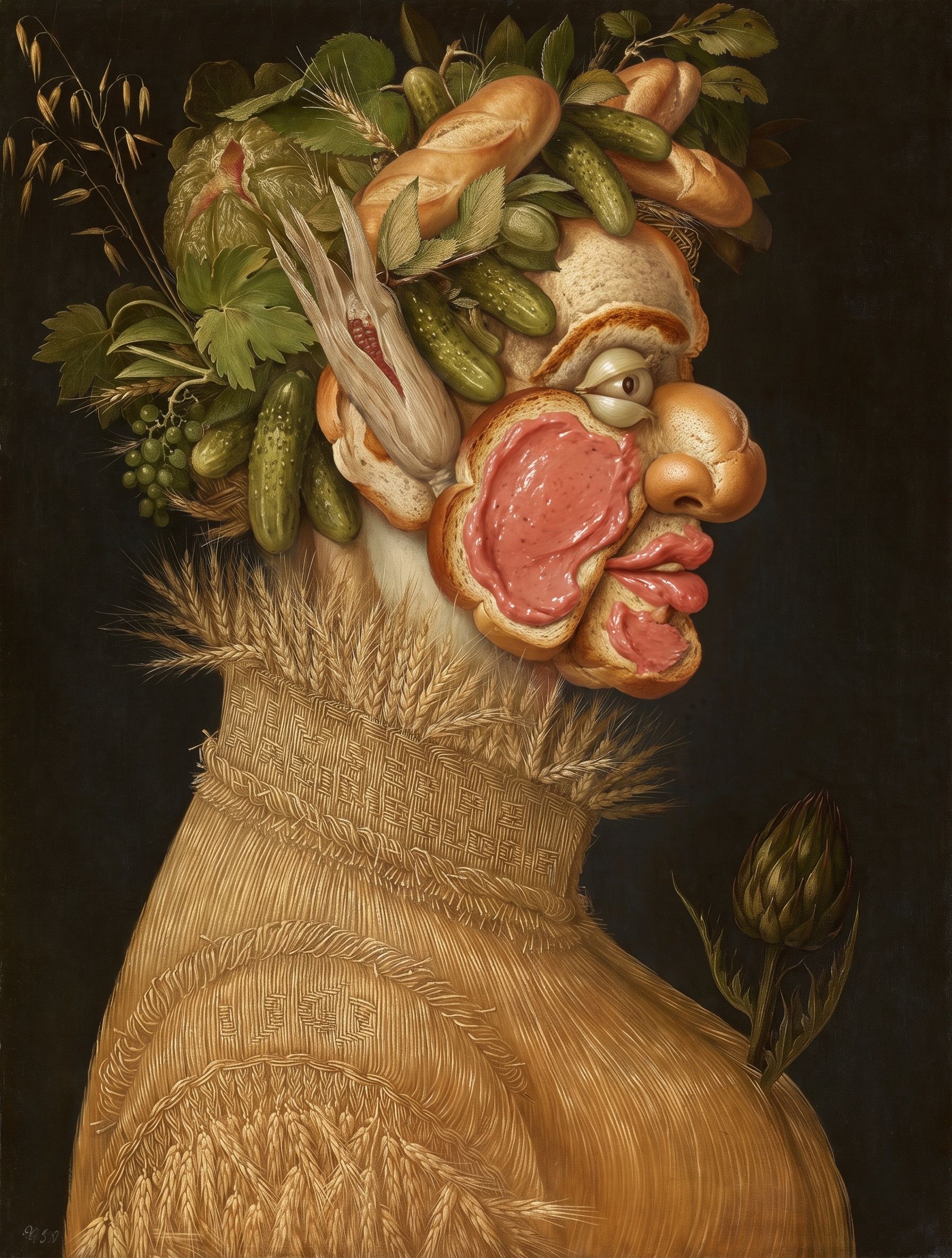 Summer, as a sandwich, after Giuseppe Arcimboldo, 1563