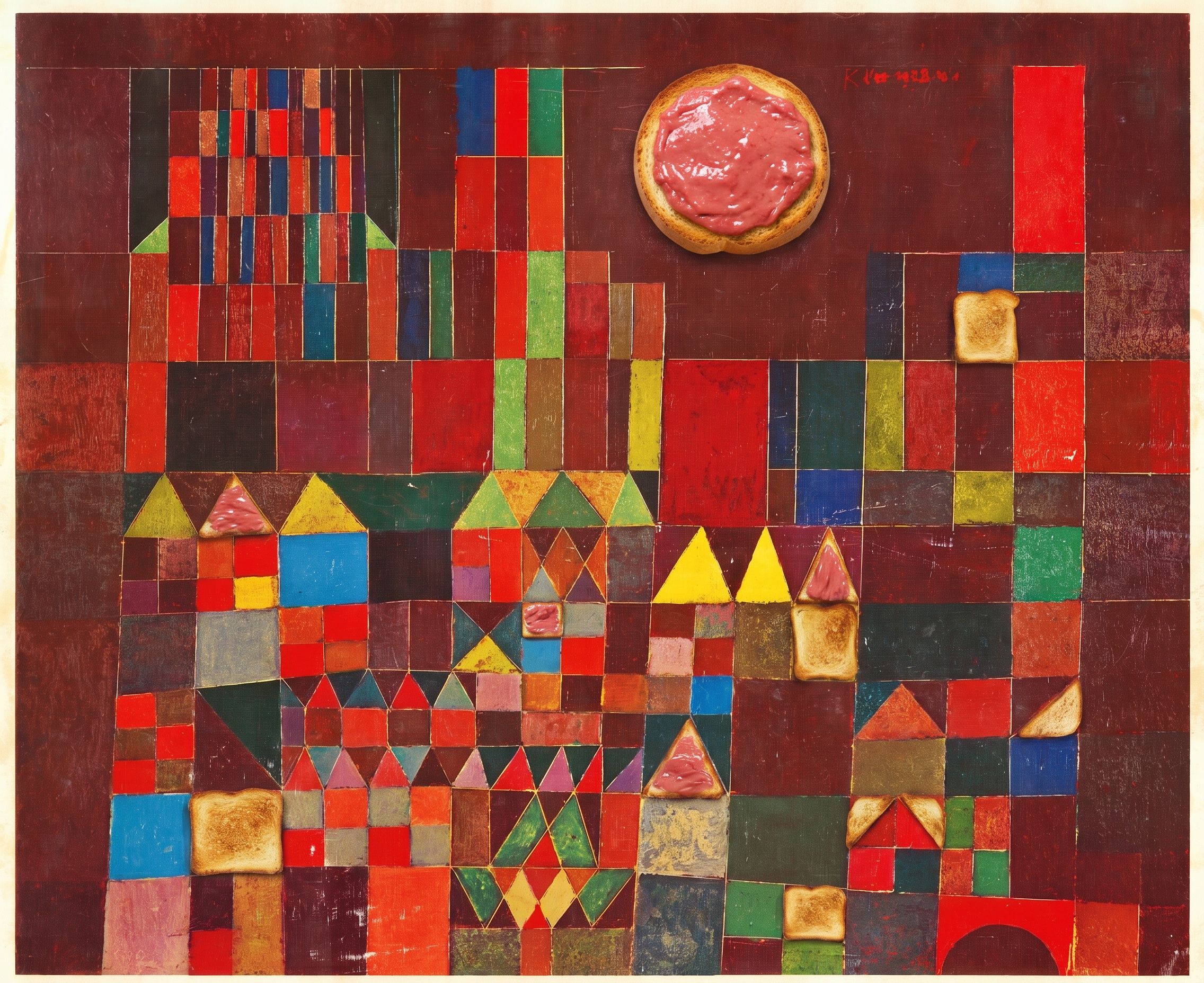 Castle and Toast, after Paul Klee, 1928