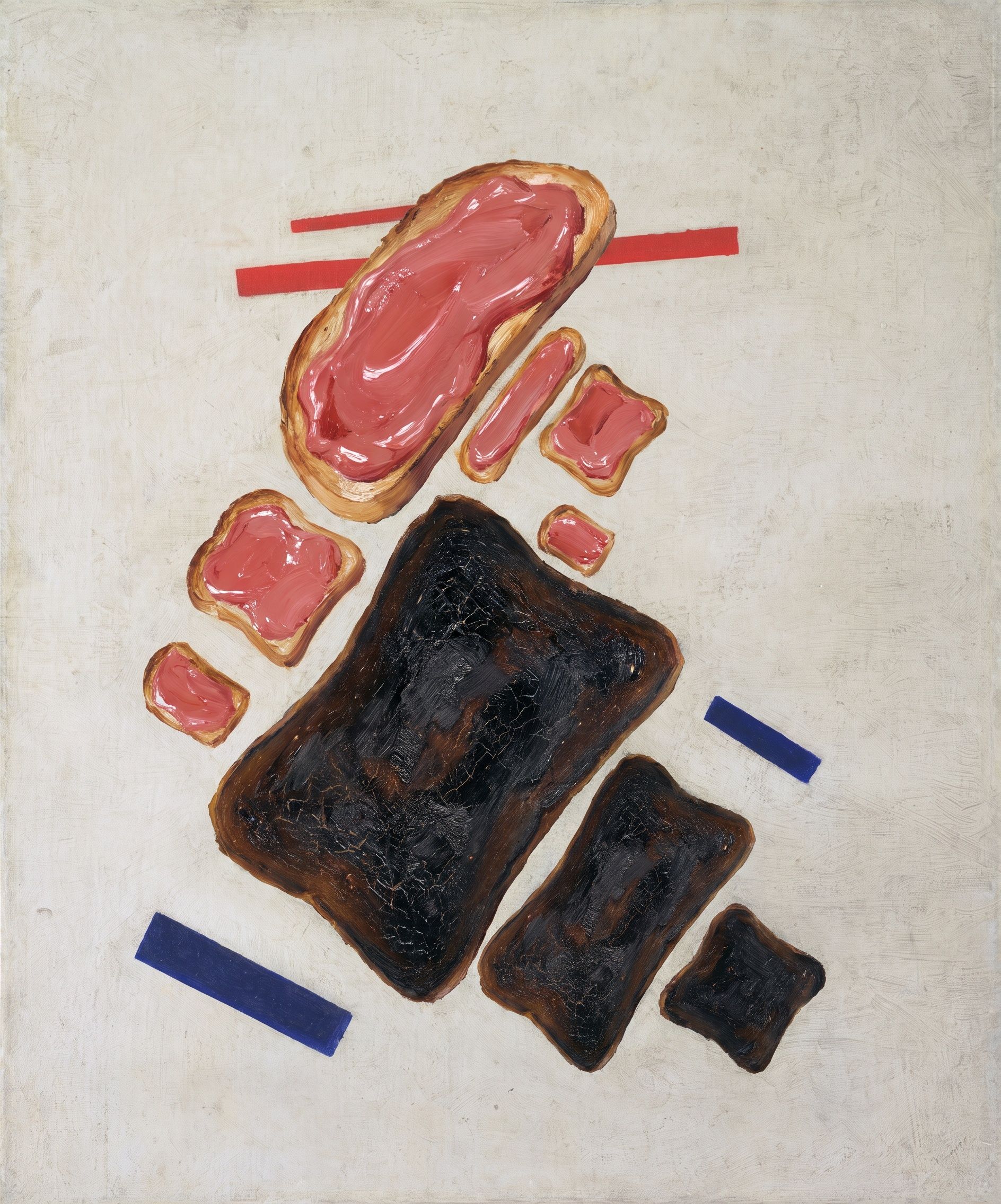Suprematist Composition, toasted, after Kazimir Malevich, 1915