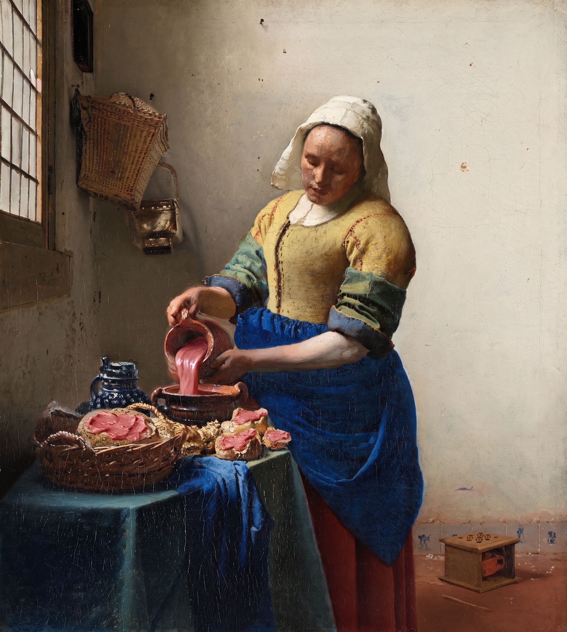 The Filetmaid, after Johannes Vermeer, c. 1658