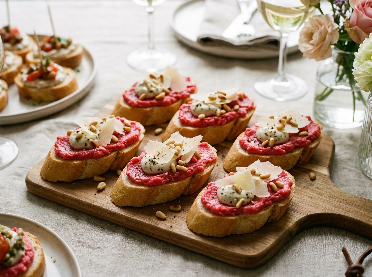 Baguette with truffle and parmesan