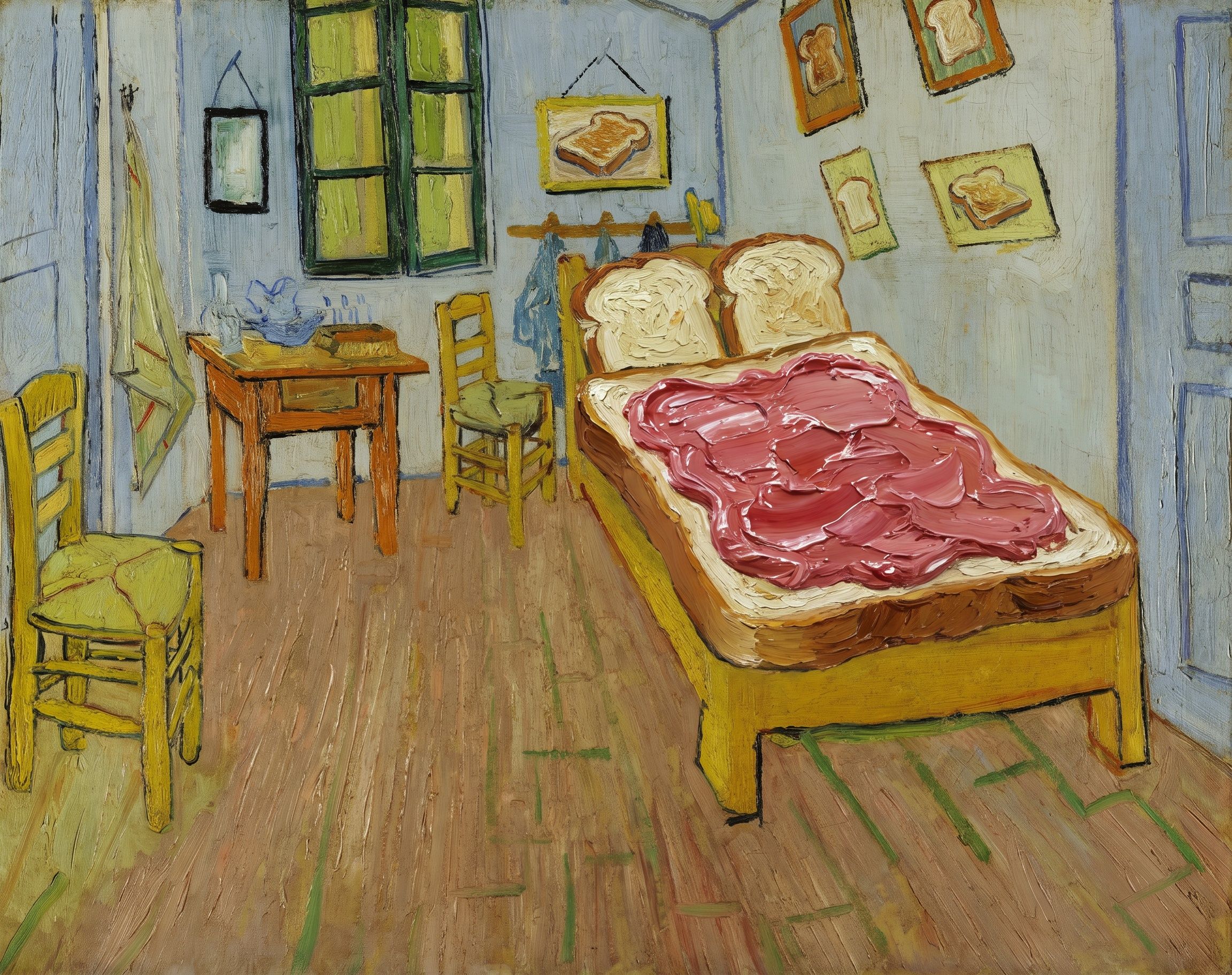 The Bedroom, made up, after Vincent van Gogh, 1888