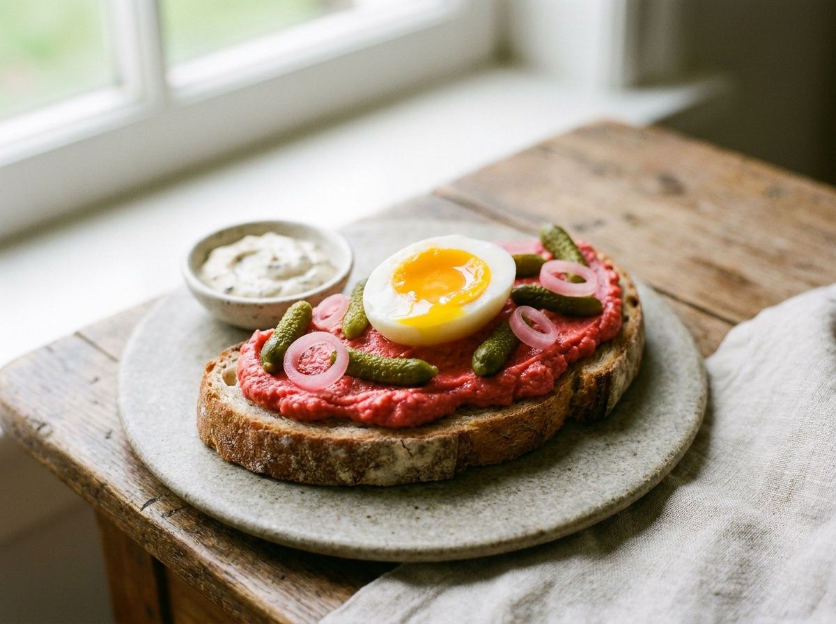 Speciaal with soft egg and truffle mayo